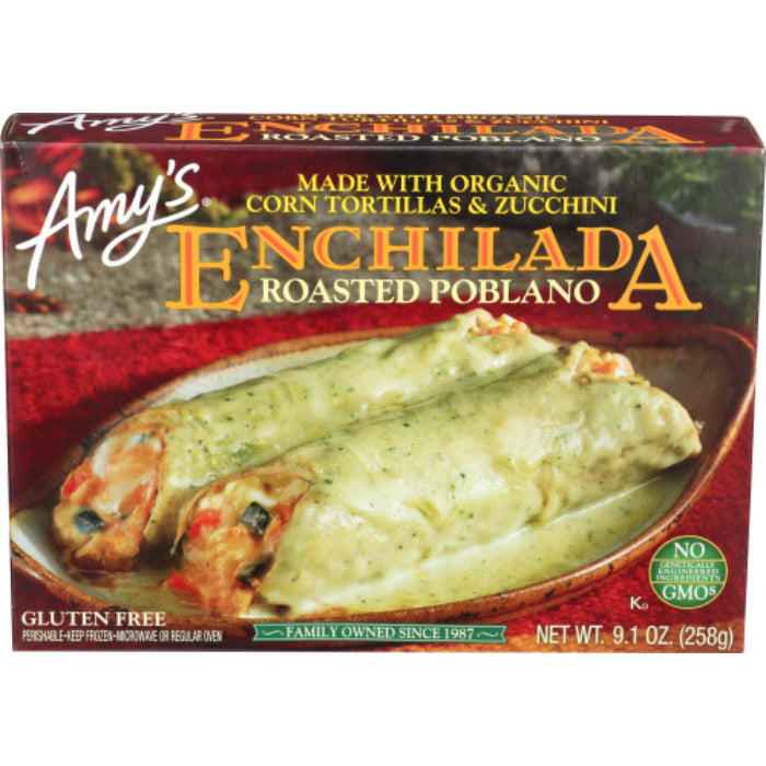 Amy's - Entrée Enchilada Poblano, 9.15 Oz - Pack Of 12