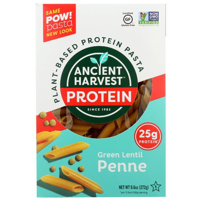 Ancient Harvest - Pasta Penne Green Lentil, 9.6 Oz - Pack Of 6