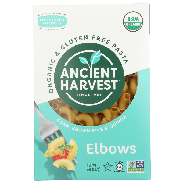 Ancient Harvest - Pasta Whole Grain Gluten-Free Elbows, 8 Oz (Pack of 1)