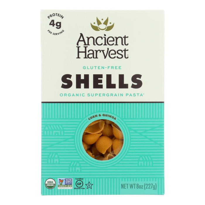 Ancient Harvest - Pasta Whole Grain Gluten-Free Shells, 8 Oz - Pack Of 1