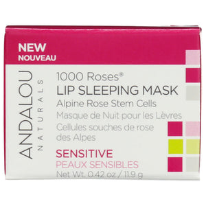 Andalou Naturals - Mask Lip Sleeping 1000 Roses, 0.45 oz