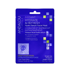 Andalou Naturals - Mask Sheet Hydrating, 0.6 fl oz - Pack of 6