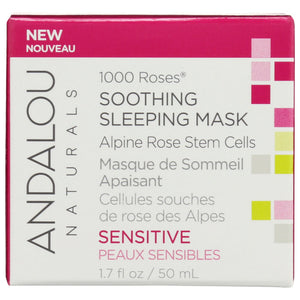 Andalou Naturals - Mask Sleep Roses Soothing, 1.7 fl oz