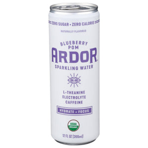 Ardor Organic Inc - Sparkling Water Blue Pomelo Orange 12 Fl Oz - Pack of 12