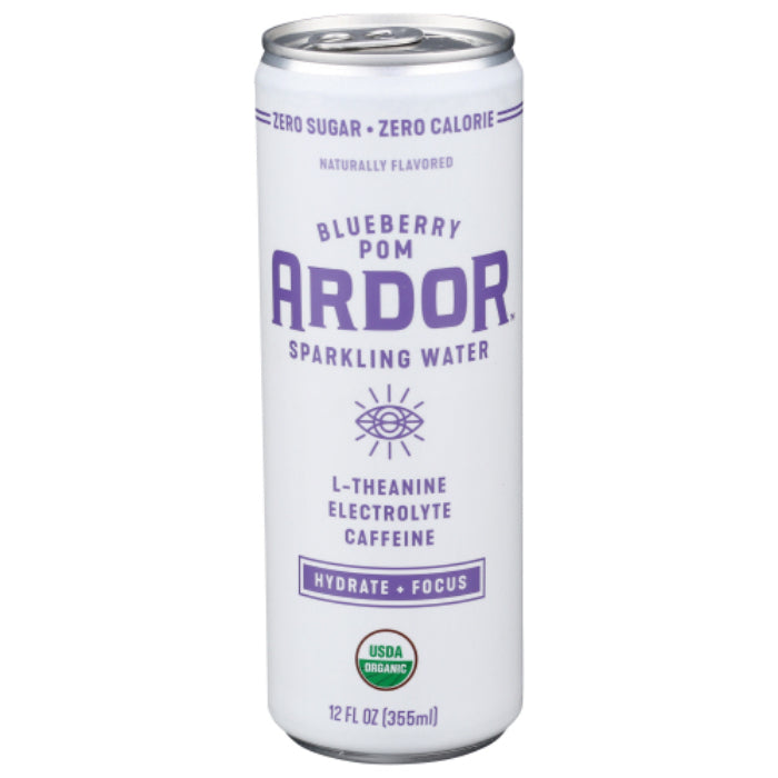 Ardor Organic Inc - Sparkling Water Blue Pomelo Orange 12 Fl Oz - Pack of 12