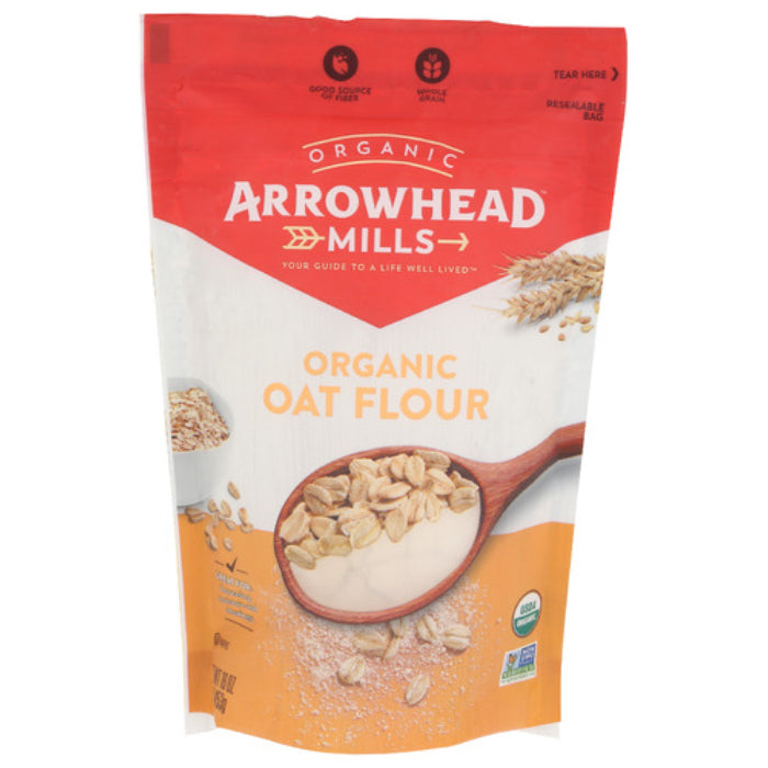 Arrowhead Mills - Flour Oat Organic, 16 Oz - Pack of 6