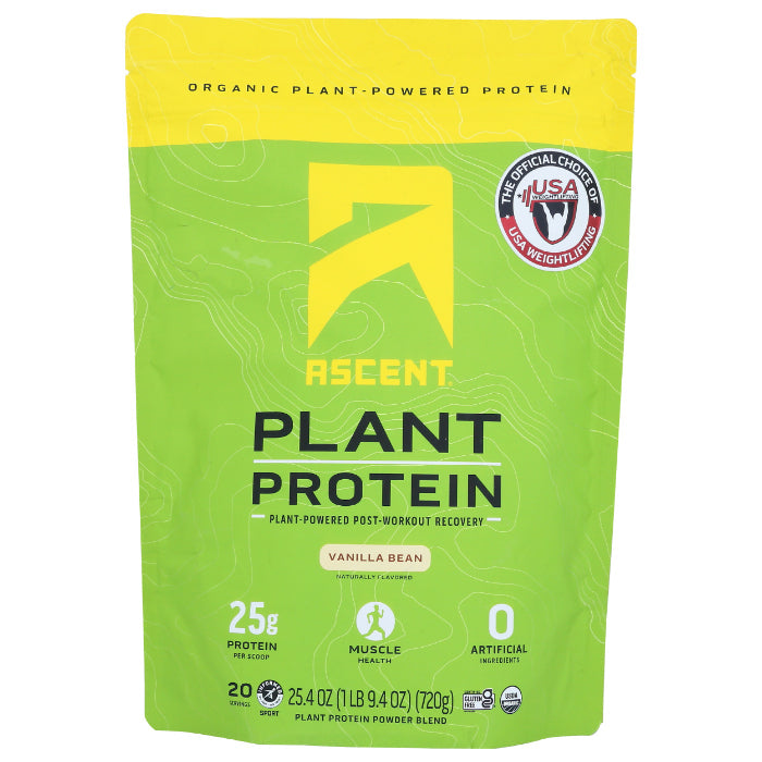 Ascent - Plant Protein Vanilla, 1.59 LB - Pack of 1
