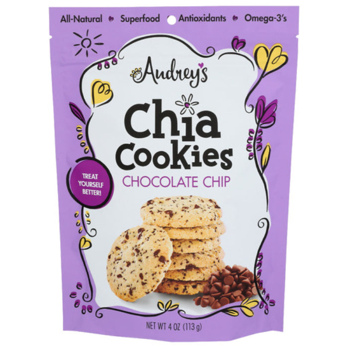 Audrey's - Cookie Chia Chocolate Chip, 4 Oz - Pack of 6