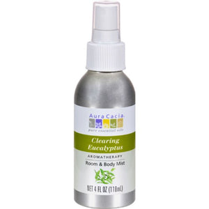 Aura Cacia - Aroma Mist Clearing Eucalyptus, 4 OZ - Pack of 3