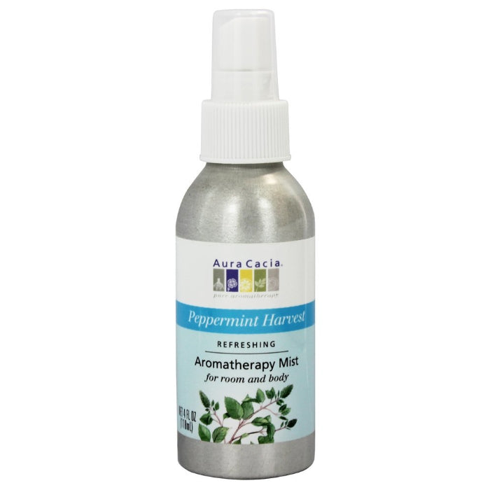 Aura Cacia - Aroma Mist Refreshing Peppermint, 4 OZ - Pack of 3