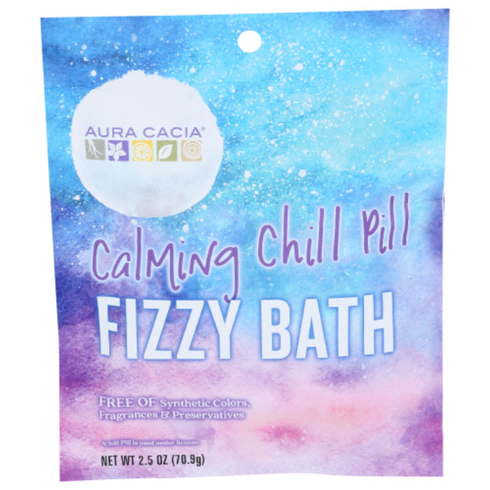 Aura Cacia - Bath Fizzy - Calming Chill, 2.5oz (Pack of 6)