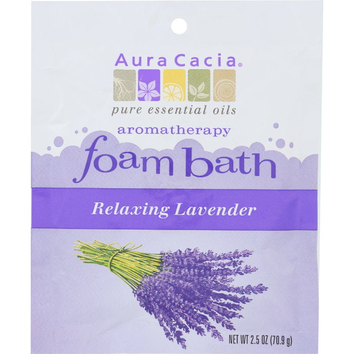 Aura Cacia - Bath Foam Lavender Relaxing, 2.5 oz - Pack of 6