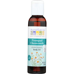 Aura Cacia - Body Oil Tranquil Chamomile, 4 oz - Pack of 3