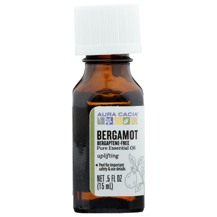 Aura Cacia - Essential Oil Bergamot, 0.5 oz - Pack of 1