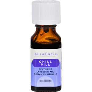 Aura Cacia - Essential Oil Chill Pill Blend, 0.5 oz - Pack of 1