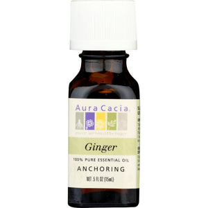 Aura Cacia - Essential Oil Ginger, 0.5 oz - Pack of 1