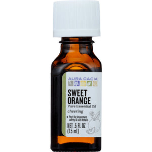 Aura Cacia - Essential Oil Orange Sweet, 0.5 oz - Pack of 1