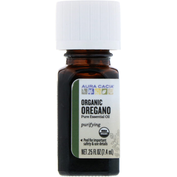 Aura Cacia - Essential Oil Organic Oregano, 0.25 oz - Pack of 1