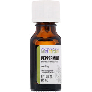 Aura Cacia - Essential Oil Peppermint, 0.5 oz - Pack of 1