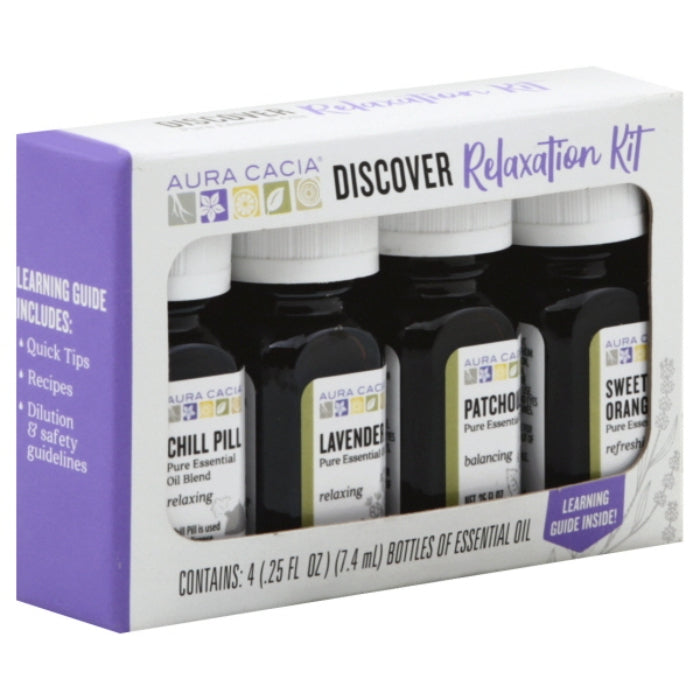 Aura Cacia - Essential Oil Kit - Relaxation, 1fo (Pack of 1)