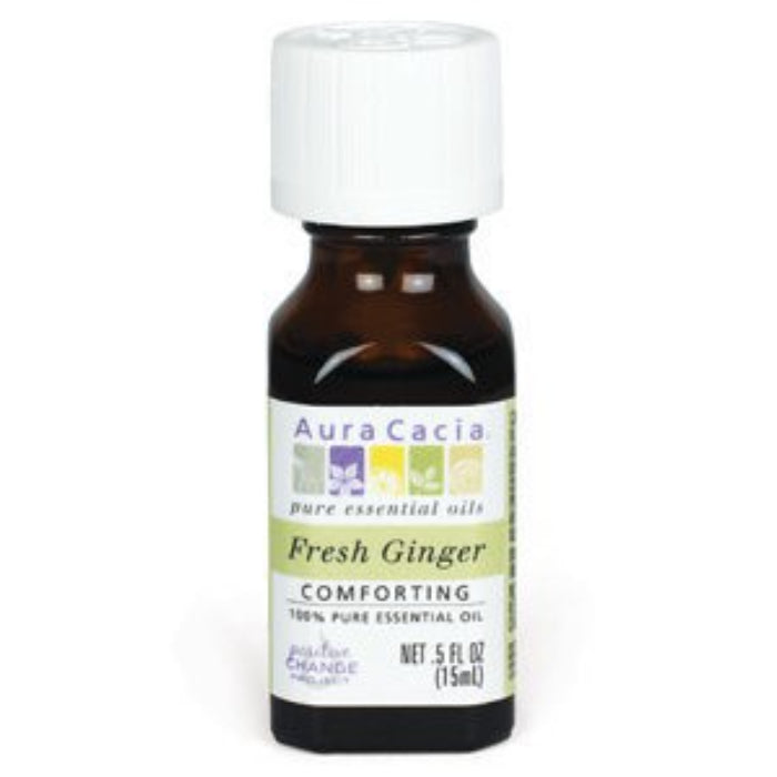 Aura Cacia - Essential Oil Fresh Ginger, 0.5 fl oz - Pack of 1