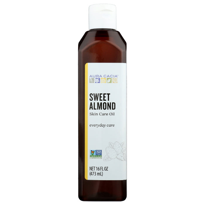Aura Cacia - Skincare Oil - Sweet Almond, 16oz (Pack of 1)