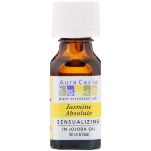 Aura Cacia - Precious Essential Oil Jasmine Absolute, 0.5 Oz - Pack of 1