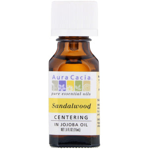 Aura Cacia - Precious Essential Oil Sandalwood, 0.5 Oz - Pack of 1