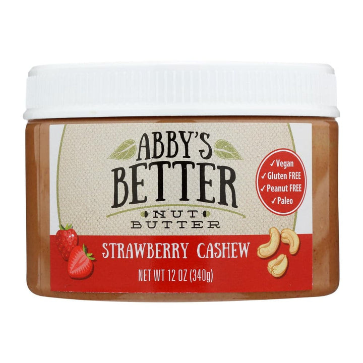 Abby's Better - Nut Butter, Strawberry Cashew, 12 Oz