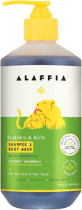 Alaffia - Shampoo & Body Wash Coconut Chamomile, 16 Oz