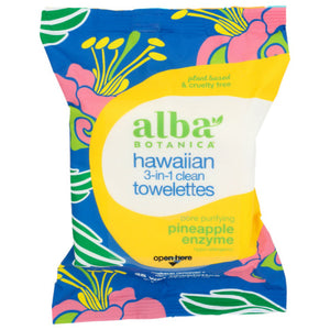 Alba Botanica - 3 In 1 Clean Towelettes 30 Count - Pack of 3