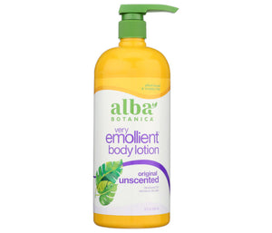 Alba Botanica - Emollient Body Lotion Unscented, 32 Oz - Pack of 1
