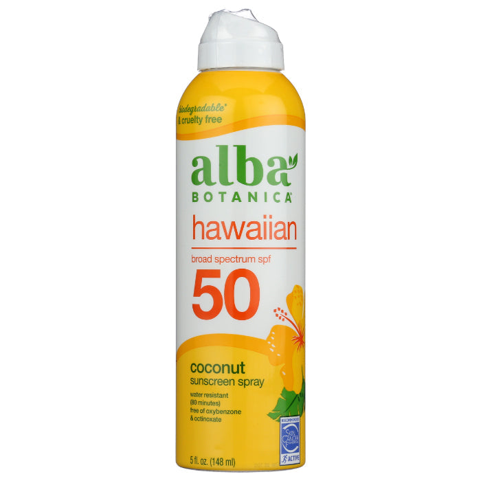 Alba Botanica - Sunscreen SPF 50 Coconut Clear 5 Oz
