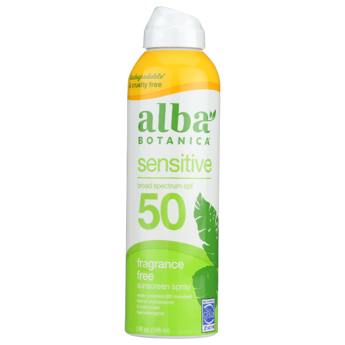 Alba Botanica - Sunscreen SPF 50 Fragrance Free Spray 5 Oz