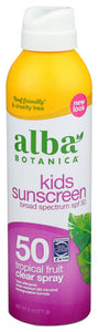 Alba Botanica - Sunscreen SPF 50 Kids Clear, 5 Oz - Pack of 1