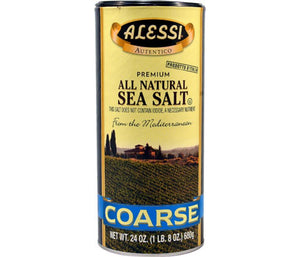 Alessi - Coarse Sea Salt, 24 Oz - Pack of 6