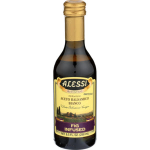 Alessi - Fig Infused Balsamic Vinegar, 8.5 Oz - Pack of 6