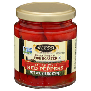 Alessi - Fire Roasted Italian Style Peppers, 7.9 Oz - Pack of 12