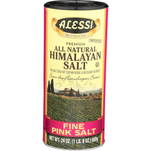 Alessi - Himalayan Pink Salt Fine, 24 Oz - Pack of 6