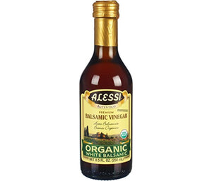 Alessi - Organic White Balsamic Vinegar, 8.5 Oz - Pack of 6