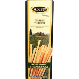 Alessi - Rosemary Breadsticks, 3 Oz - Pack of 12