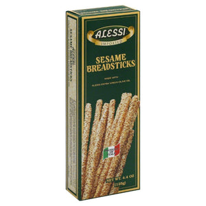 Alessi - Thin Sesame Breadsticks, 4.4 Oz - Pack of 12