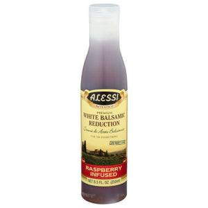 Alessi - White Raspberry Balsamic Vinegar Reduction, 8.5 oz | Pack of 6