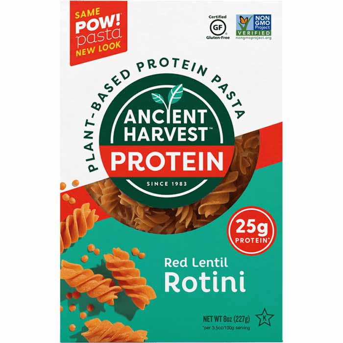 Ancient Harvest - Pasta Rotini Red Lentil, 8 Oz - Pack Of 6