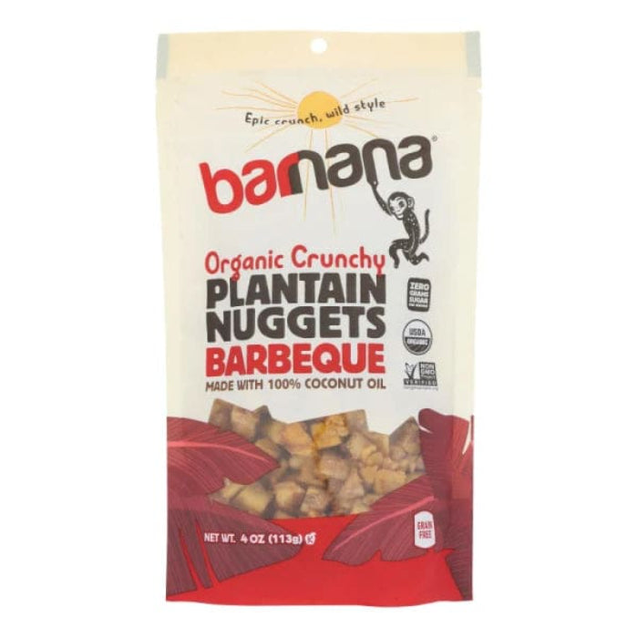 Barnana - Nuggets Plantain BBQ Organic, 4 Oz - Pack of 6