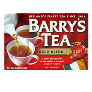 Barrys - Tea Gold Blend 80 Count, 8.8 Oz - Pack of 6