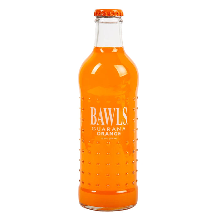 BAWLS GUARANA - Soda Mandarin Orange, 10 oz - Pack of 12