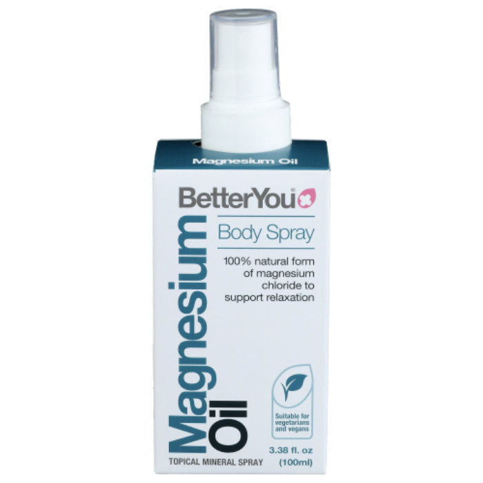 Betteryou - Spray Body Magnesium Oil, 3.38 Fl Oz - Pack of 1