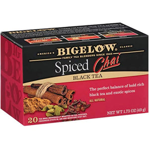 Bigelow - Tea Chai Spiced, 20 Bags, 1.73 OZ - Pack Of 6