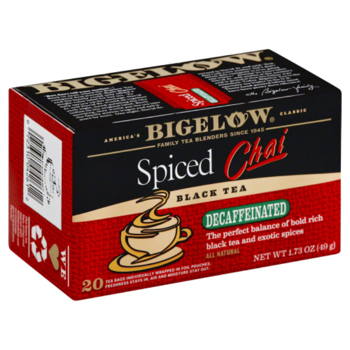 Bigelow - Tea - Chai Spiced, 1.73oz (Pack of 6)